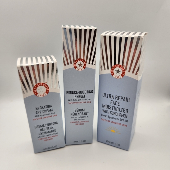 First Aid Beauty Other - First Aid Beauty Bundle Face Moisurizer, Face Serum, Eye Cream NEW IN BOX